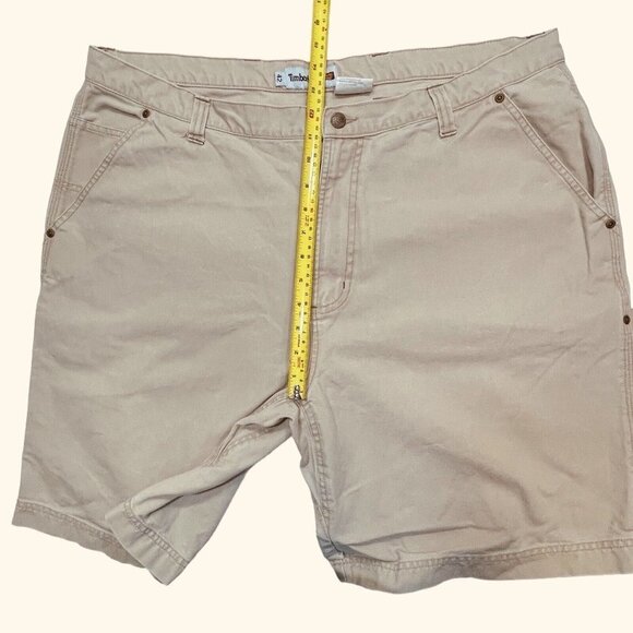 TIMBERLAND PRO SERIES Heavy Duty Cargo Shorts‎ Men's 42 Tan Cotton Twill *FLAW* - Picture 14 of 14